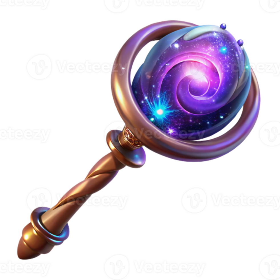 extraordinary vintage Cosmic Spiral Orb 3D Render 4K png