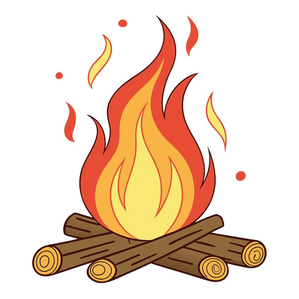 Decorative Fire Elements vector