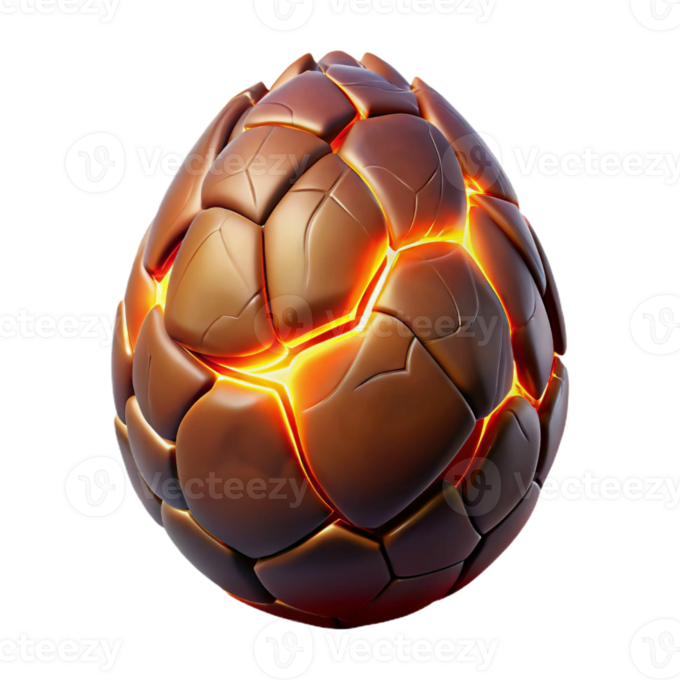 magnificent classic Glowing Cracked Sphere 3D Render detailed png