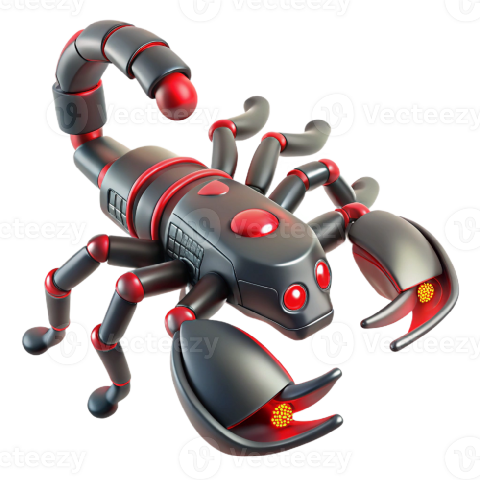 magnificent vintage Robotic Scorpion 3D Render detailed png