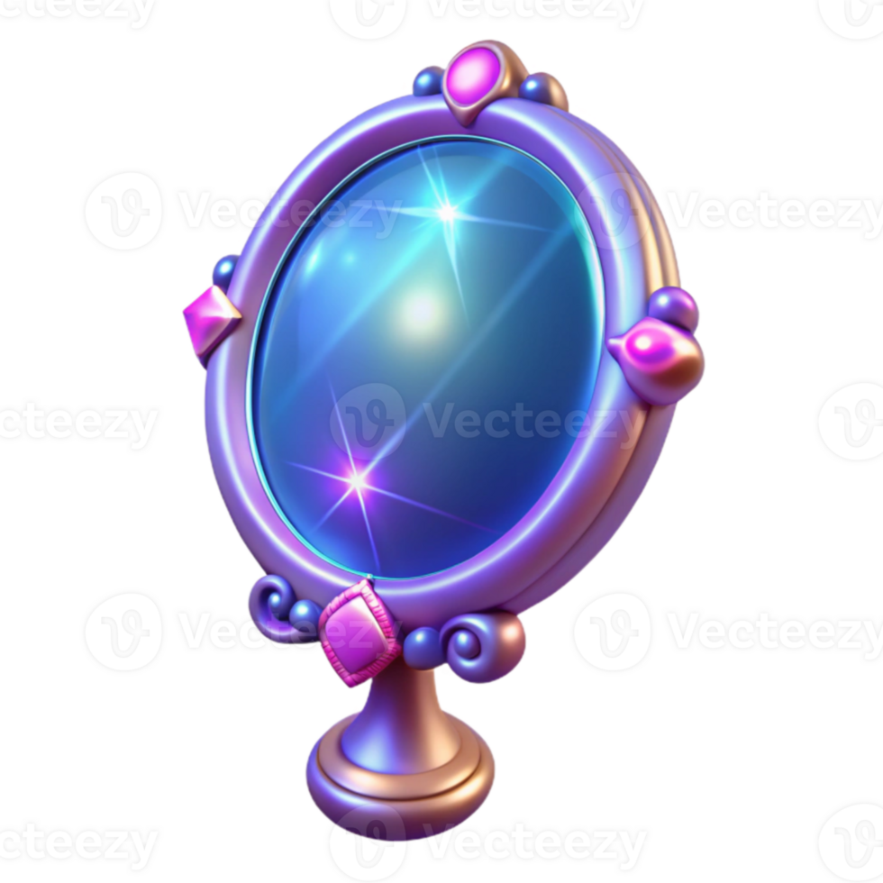 magnificent traditional Enchanted 3D Mirror Illustration authentic png