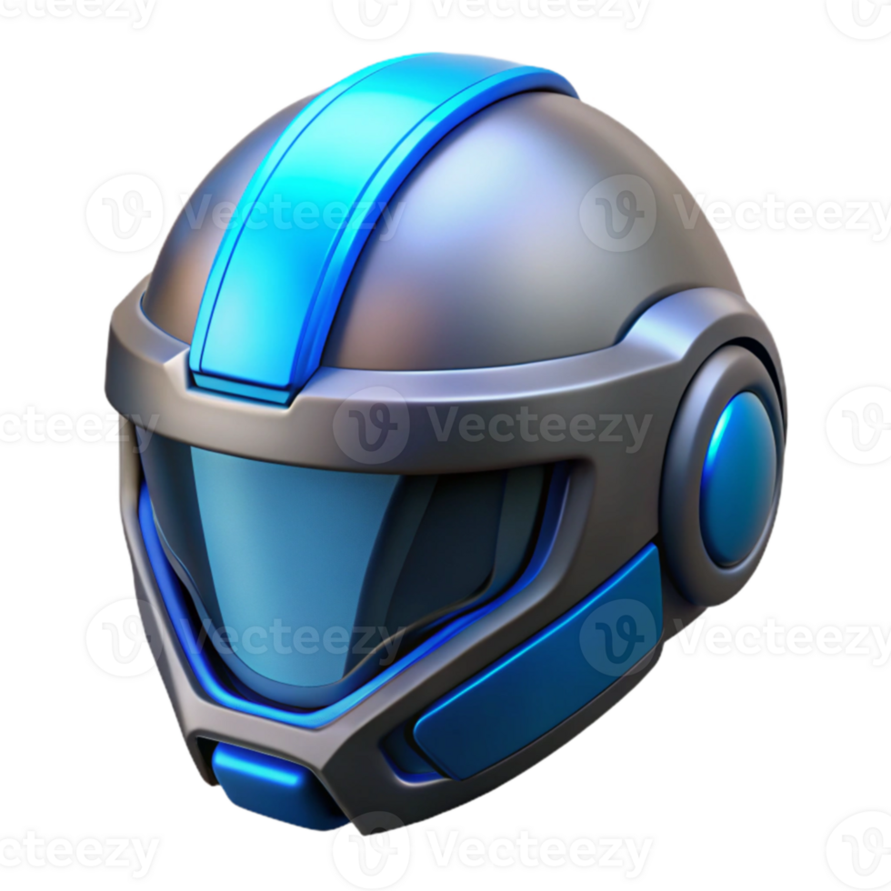 serene abstract Futuristic Helmet 3D Render detailed png