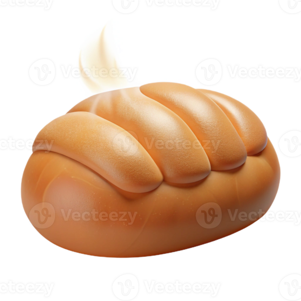 elegant artistic 3D Render of Bread Thumbs Up Illustration genuine png