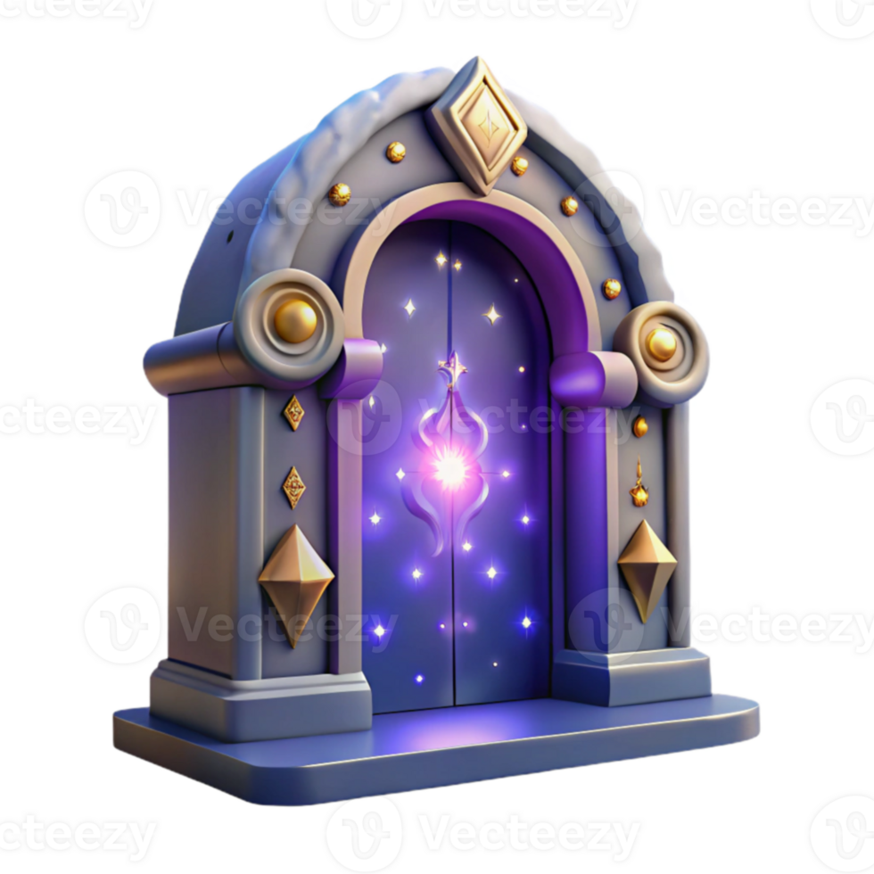 wonderful contemporary Magical Portal 3D Render high quality png