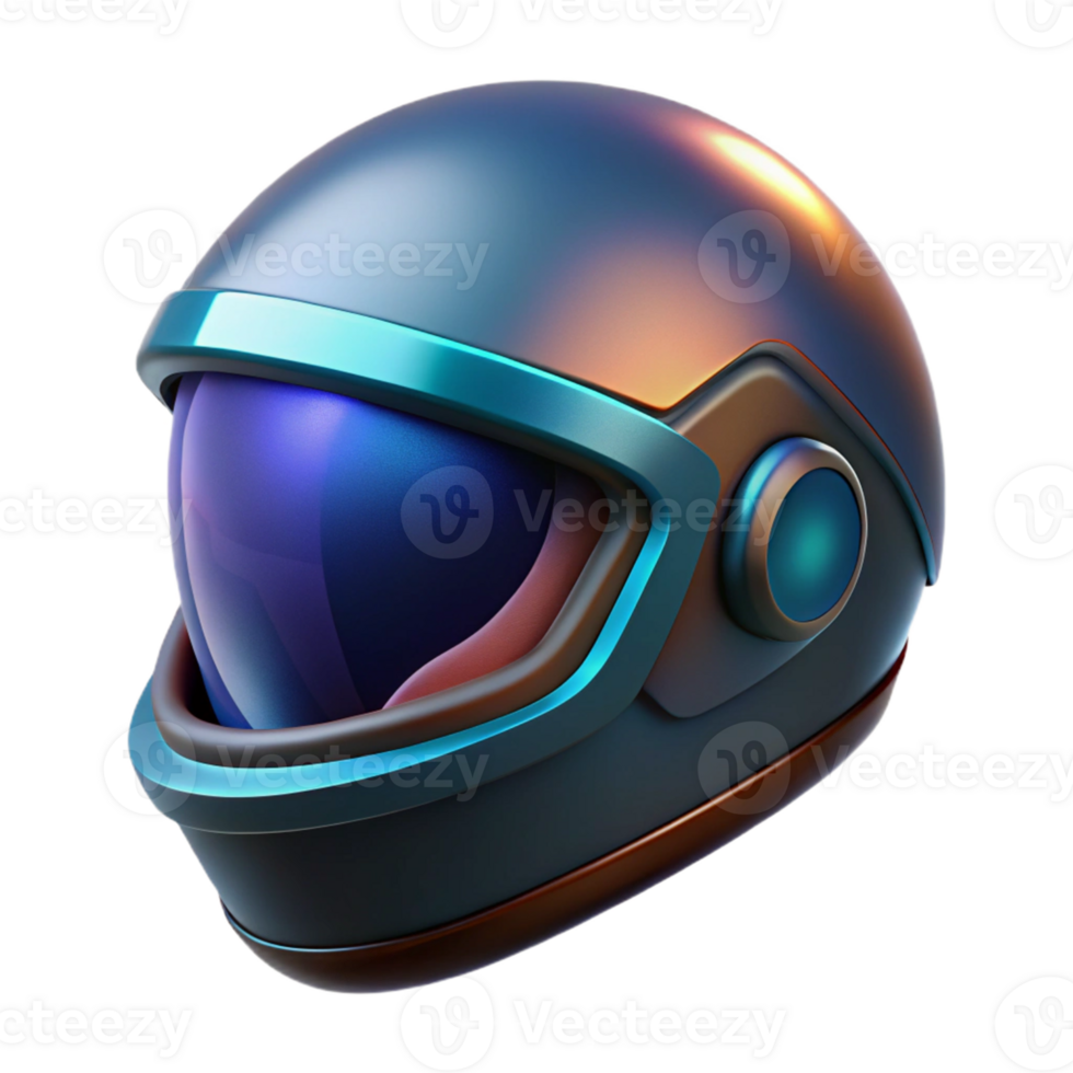 magnificent minimalist Futuristic Helmet 3D Render professional png