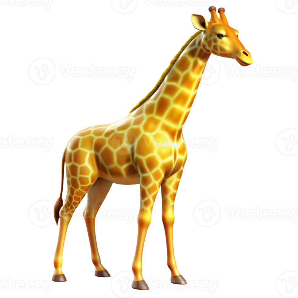 wonderful traditional 3D Render of a Giraffe professional png