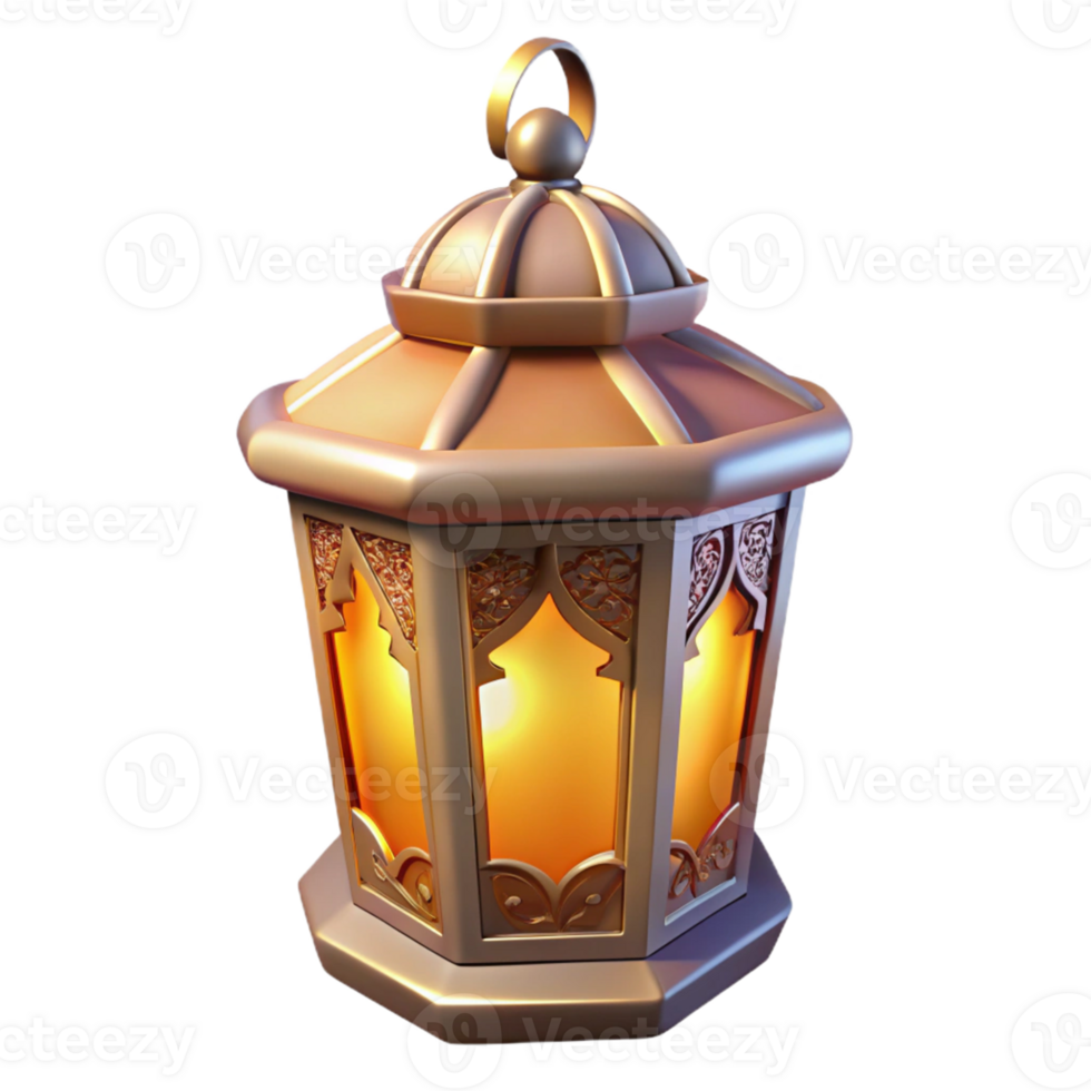 dramatic classic Glowing 3D Lantern Illustration high resolution png
