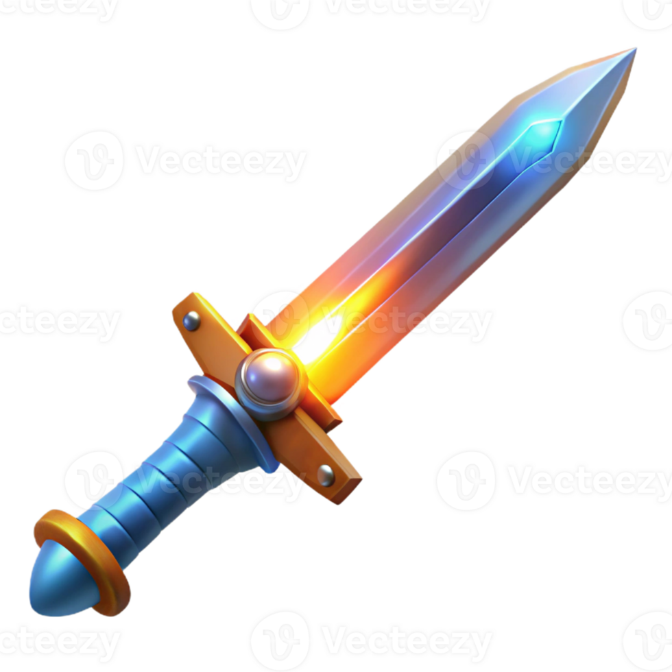 wonderful traditional Fantasy 3D Sword Illustration high resolution png