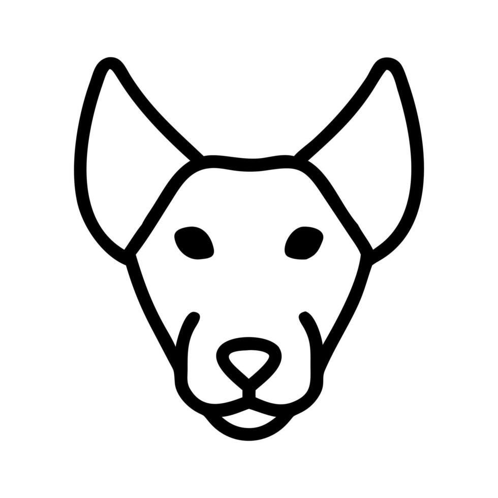 Puppy Face Icon vector