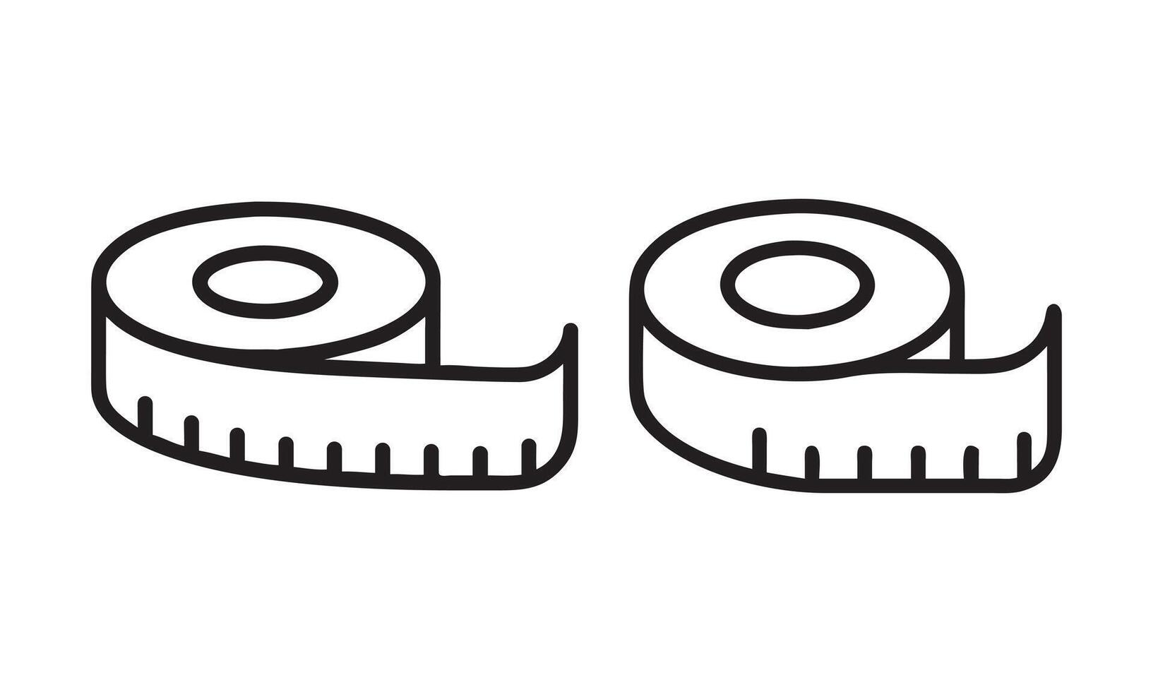 tape measure icons vector