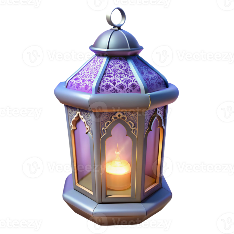 magnificent contemporary 3D Render of Illuminated Lantern genuine png