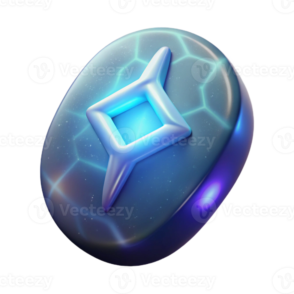 beautiful vintage Glowing 3D Abstract Symbol detailed png