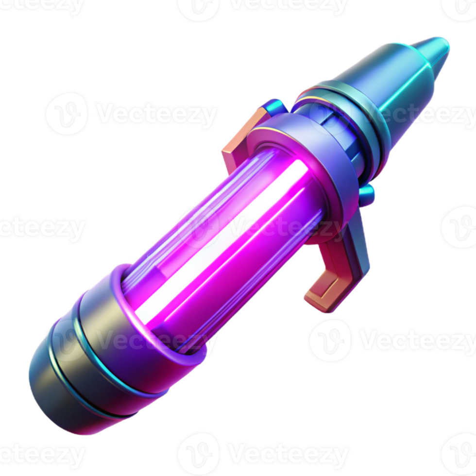 stunning creative 3D Render Futuristic Weapon exclusive png