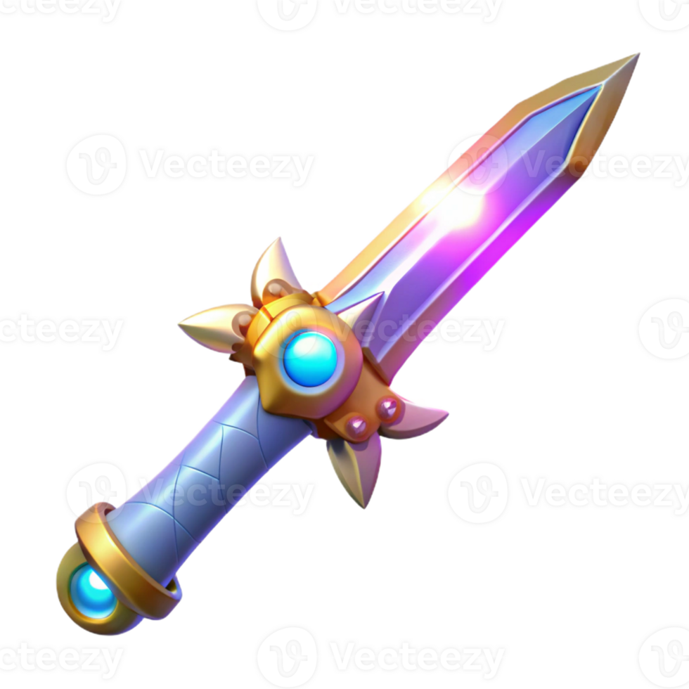 magnificent classic Magical Fantasy 3D Sword Illustration original png