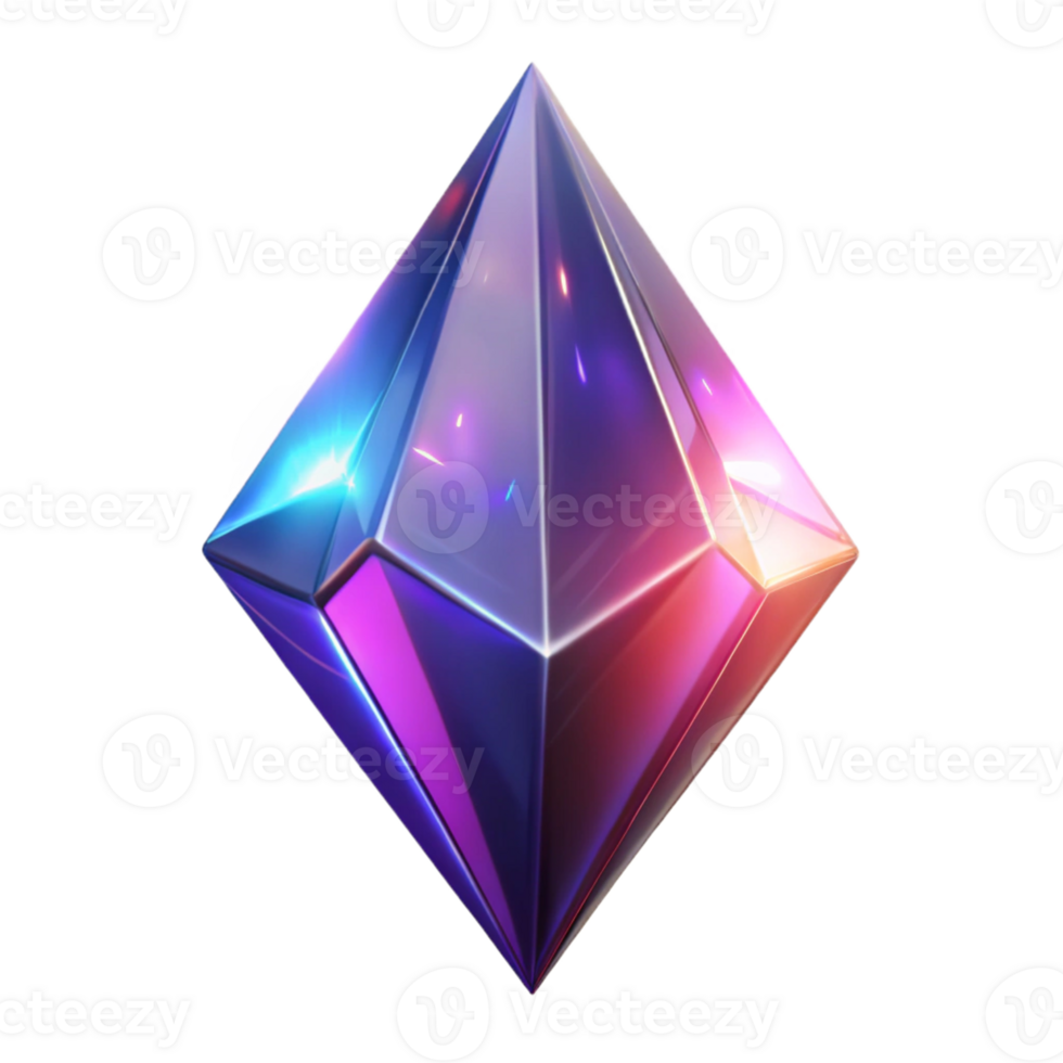serene artistic Glowing Crystal 3D Render professional png