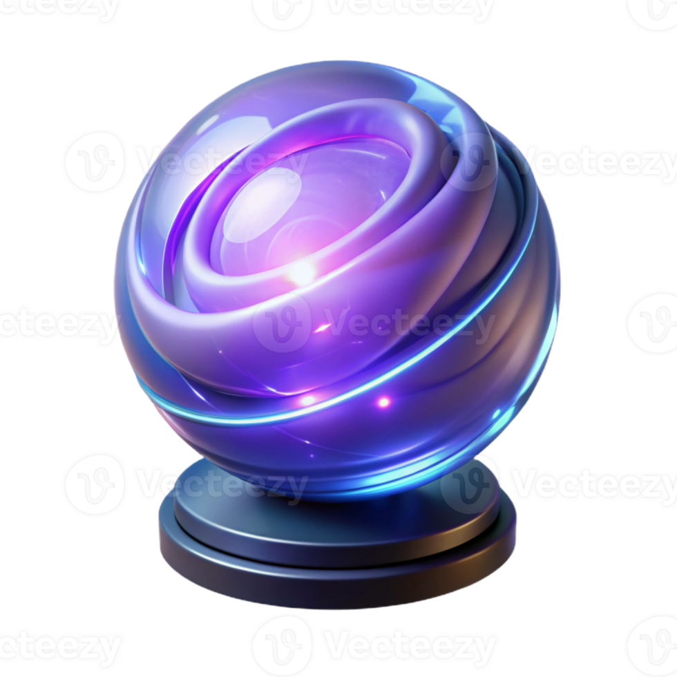 magnificent creative Abstract 3D Render of a Glowing Orb original png