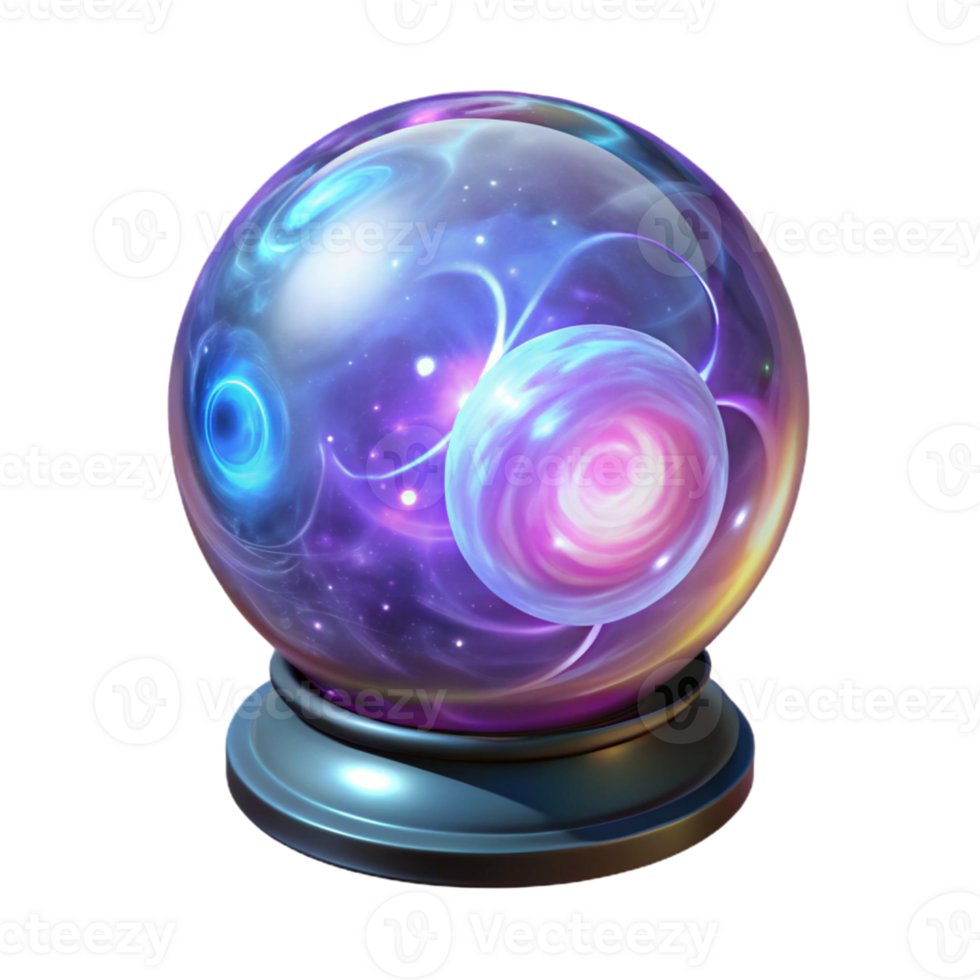impressive minimalist Mystical 3D Orb Illustration authentic png