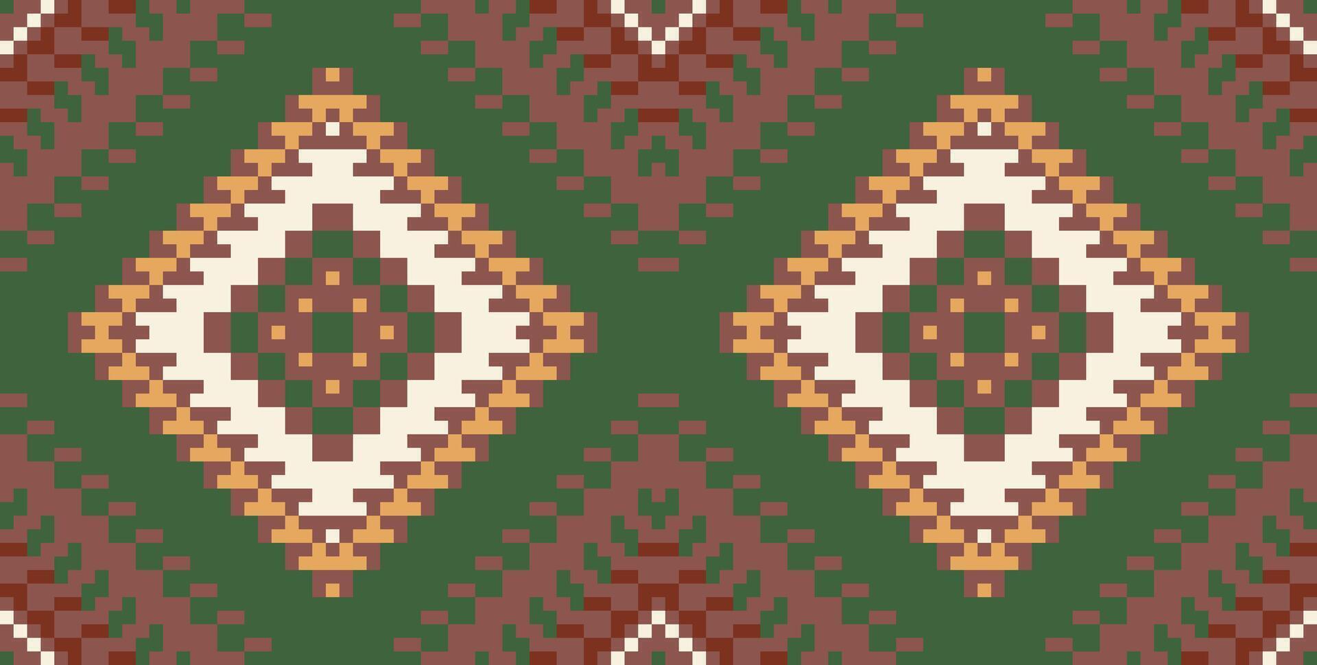 Geometric Ethnic Geometrical Pattern Designfolk Embroidery, Aztec Geometric Ornament Print. Design for Carpet, Wallpaper, Clothing, Wrapping, Fabric vector