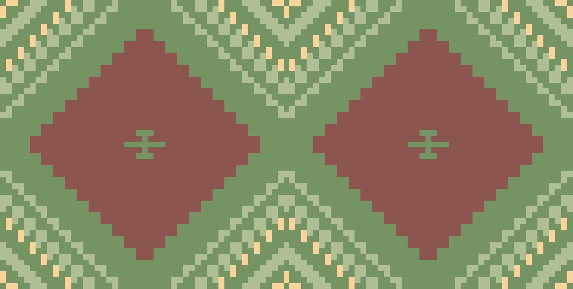 Folklore Ethnic Design Pattern in the Philippinesfolk Embroidery, Aztec Geometric Ornament Print. Design for Carpet, Wallpaper, Clothing, Wrapping, Fabric vector