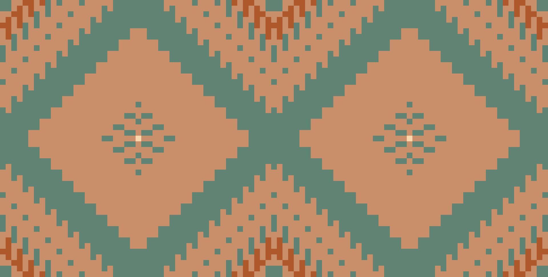 Sari Pattern Arabic Geometric Pattern Designfolk Embroidery, Aztec Geometric Ornament Print. Design for Carpet, Wallpaper, Clothing, Wrapping, Fabric vector