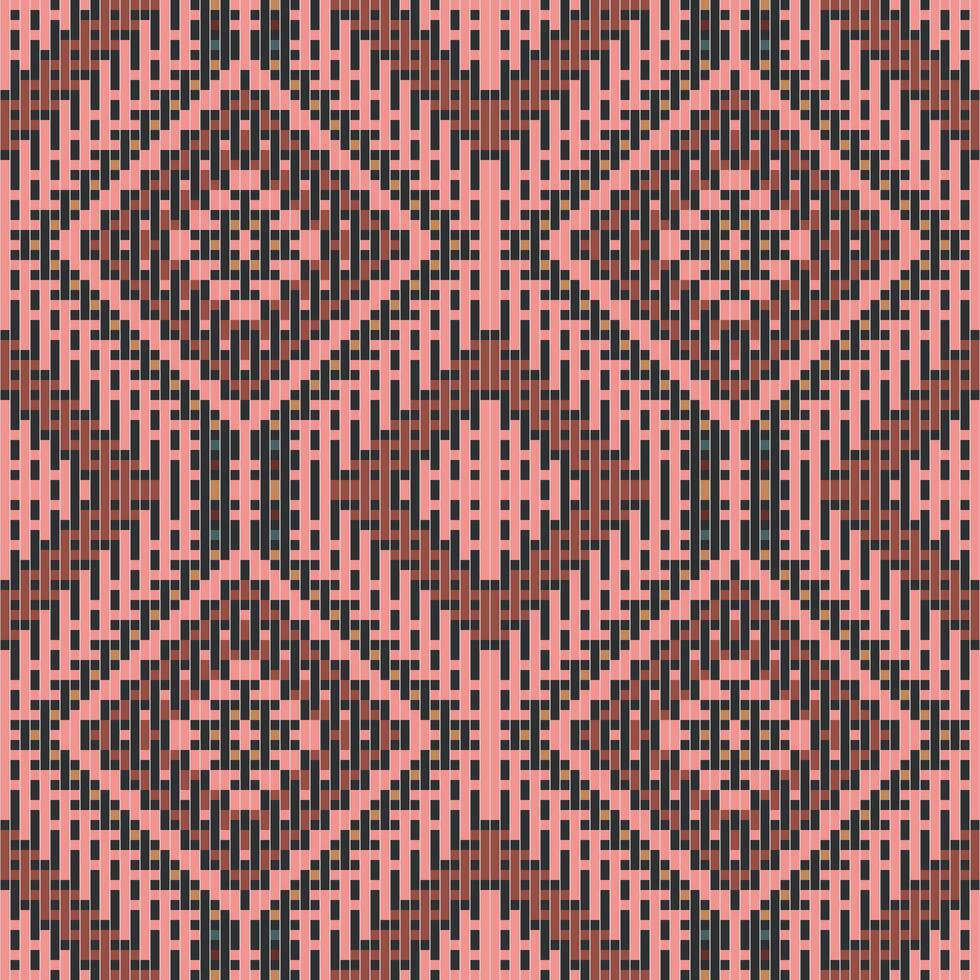 Arabesque Traditional Japanese Patternfolk Embroidery, Aztec Geometric Ornament Print. Design for Carpet, Wallpaper, Clothing, Wrapping, Fabric vector