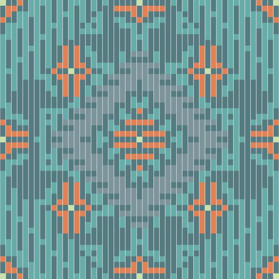 Kuwait Geometrical Pattern Designfolk Embroidery, Aztec Geometric Ornament Print. Design for Carpet, Wallpaper, Clothing, Wrapping, Fabric vector