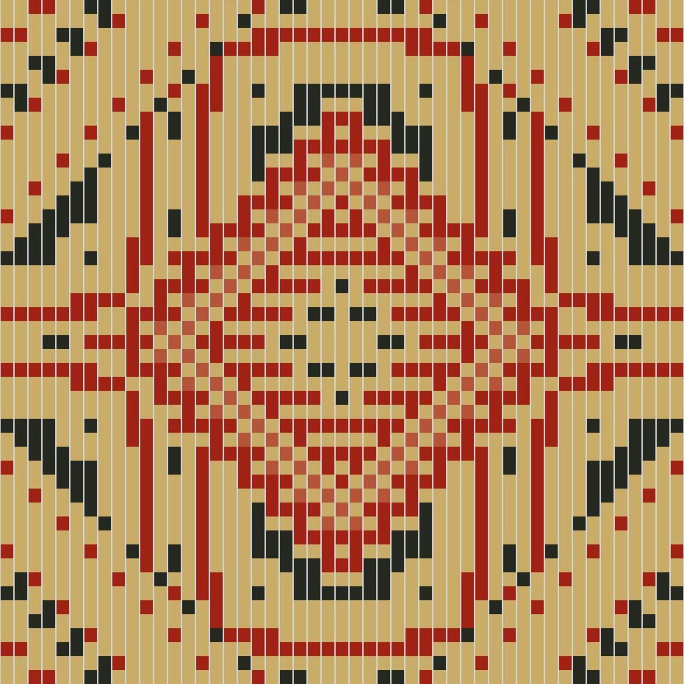 Indonesia Ethnic Pattern Backgroundfolk Embroidery, Aztec Geometric Ornament Print. Design for Carpet, Wallpaper, Clothing, Wrapping, Fabric vector