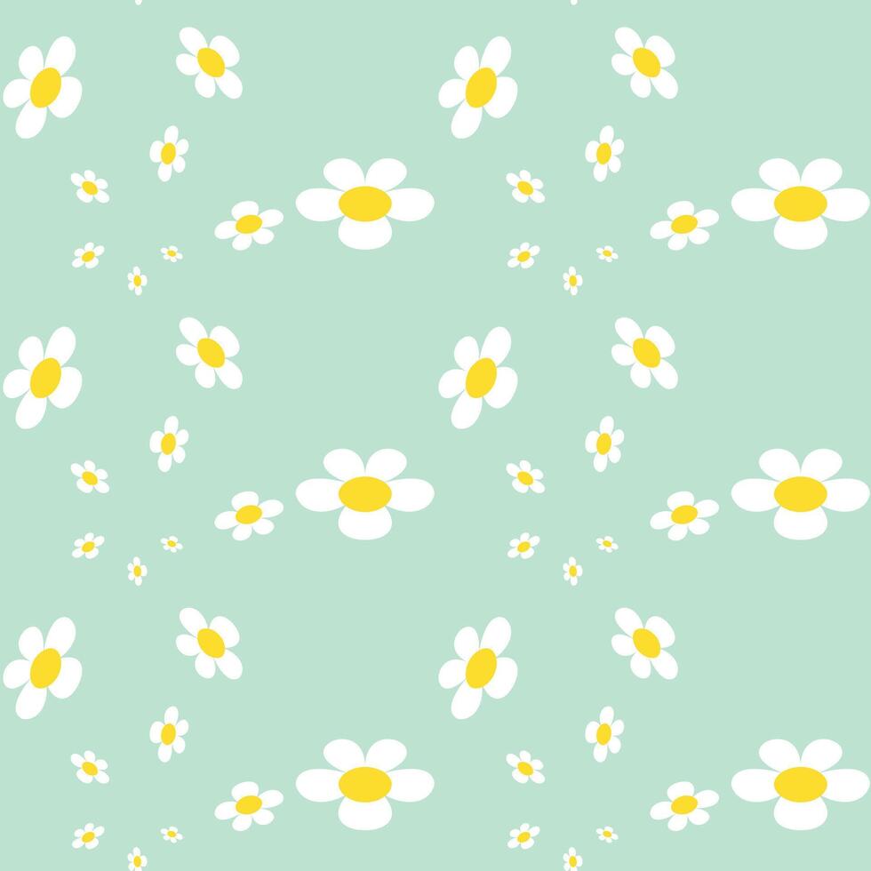 Vintage Daisy Pattern Images. Bloom Vibrant Visual Perfect for Seasonal Designs and Nature Inspired Projects vector