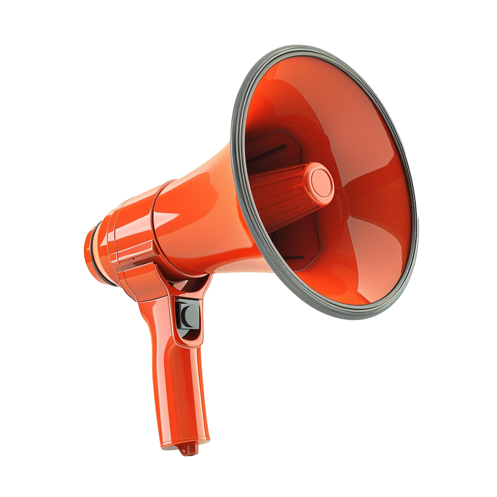 Megaphone ready to amplify your message loud and clear png