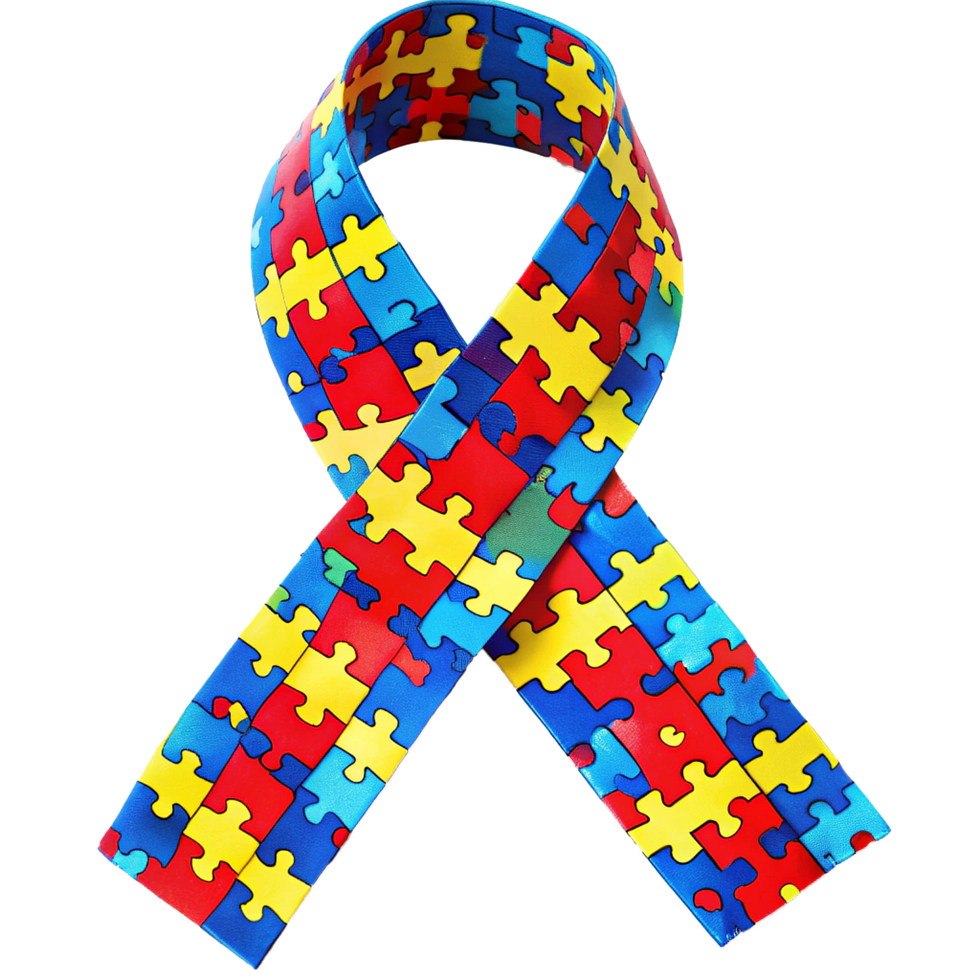 Awareness Ribbon for Autism Spectrum Disorder Puzzle Pieces png