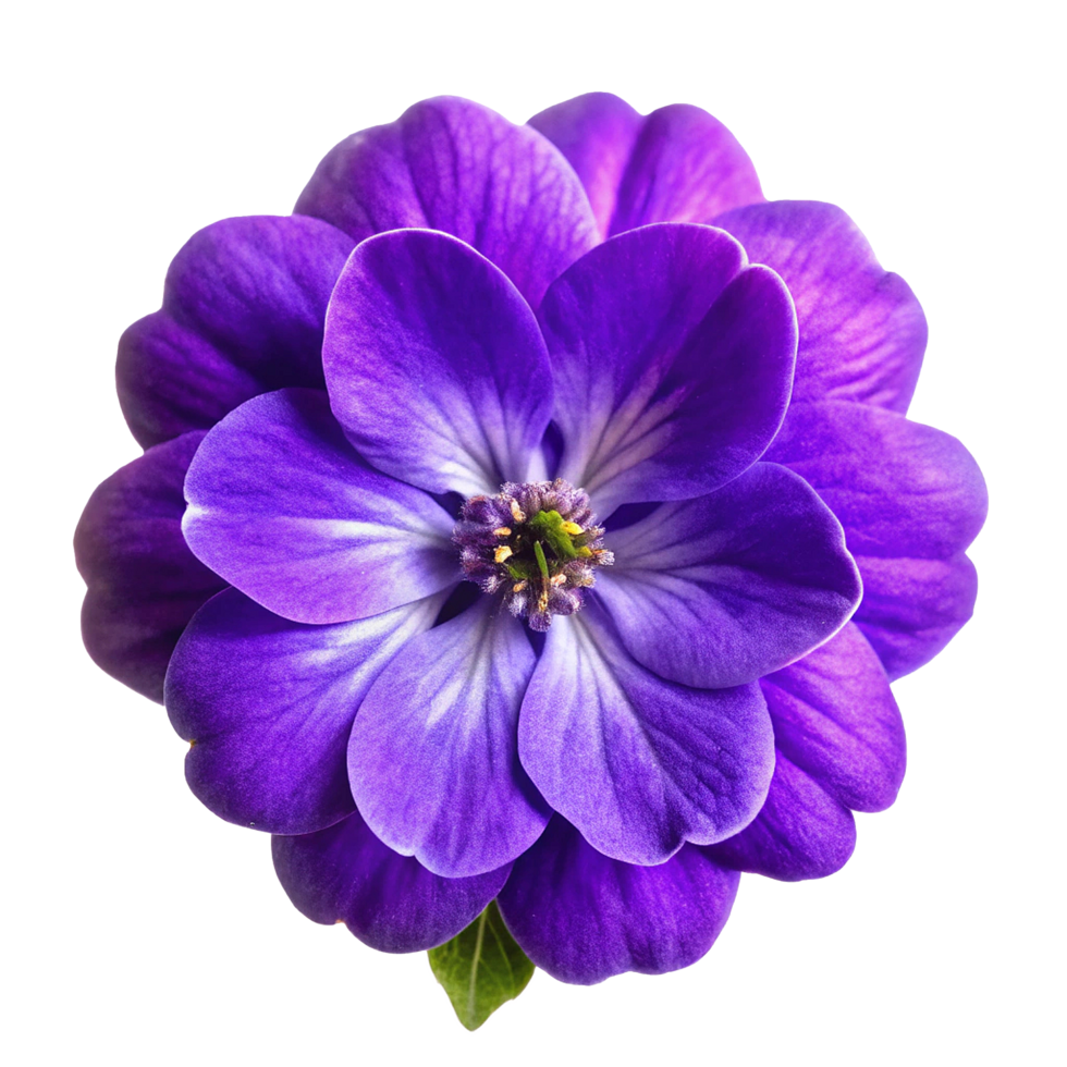 Closeup of a Vibrant Purple Flower with Delicate Petals and Detailed Stamens png