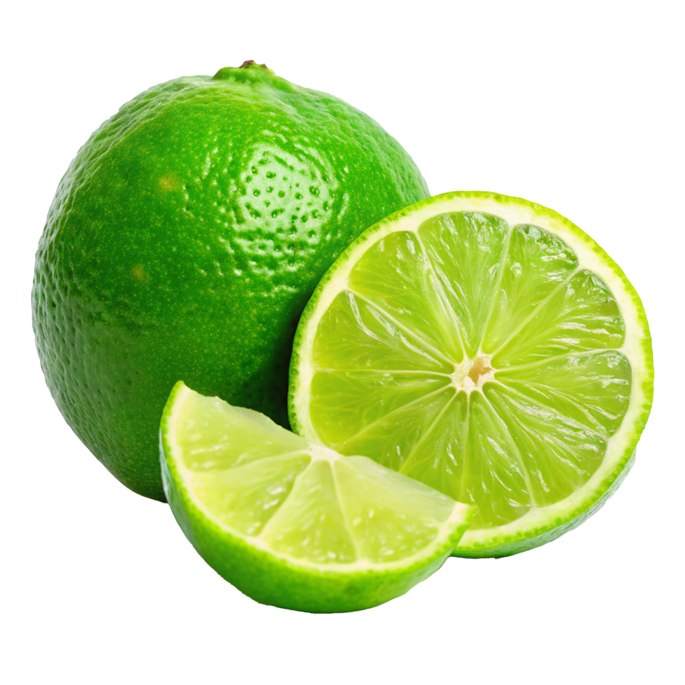 Juicy Limes Ready to be Squeezed for Refreshing Drinks and Culinary Delights png