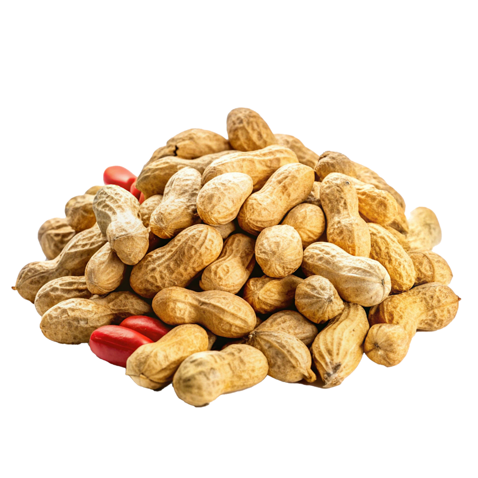 CloseUp View of a Pile of Peanuts in Their Shells png