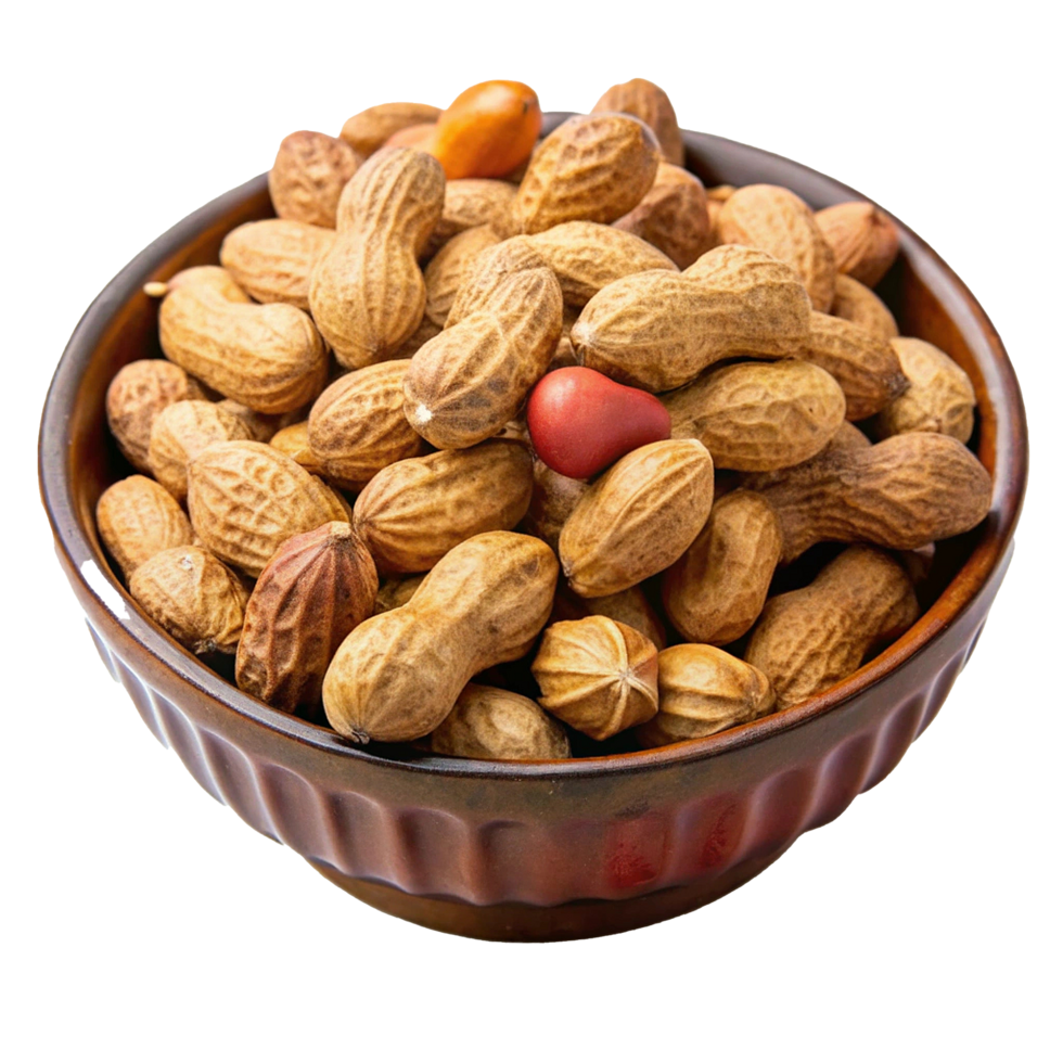 A Bowl of Roasted Peanuts Ready to Eat Delicious and Crunchy png