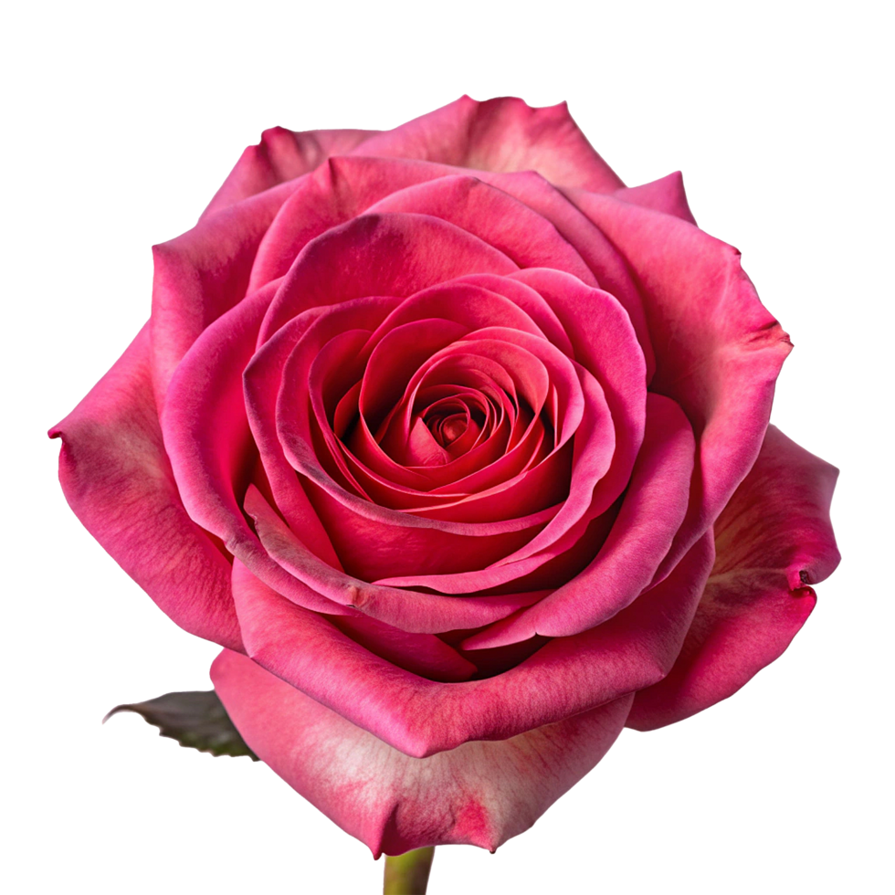 A Stunning Closeup of a Deep Pink Rose Blossom with Delicate Petals png