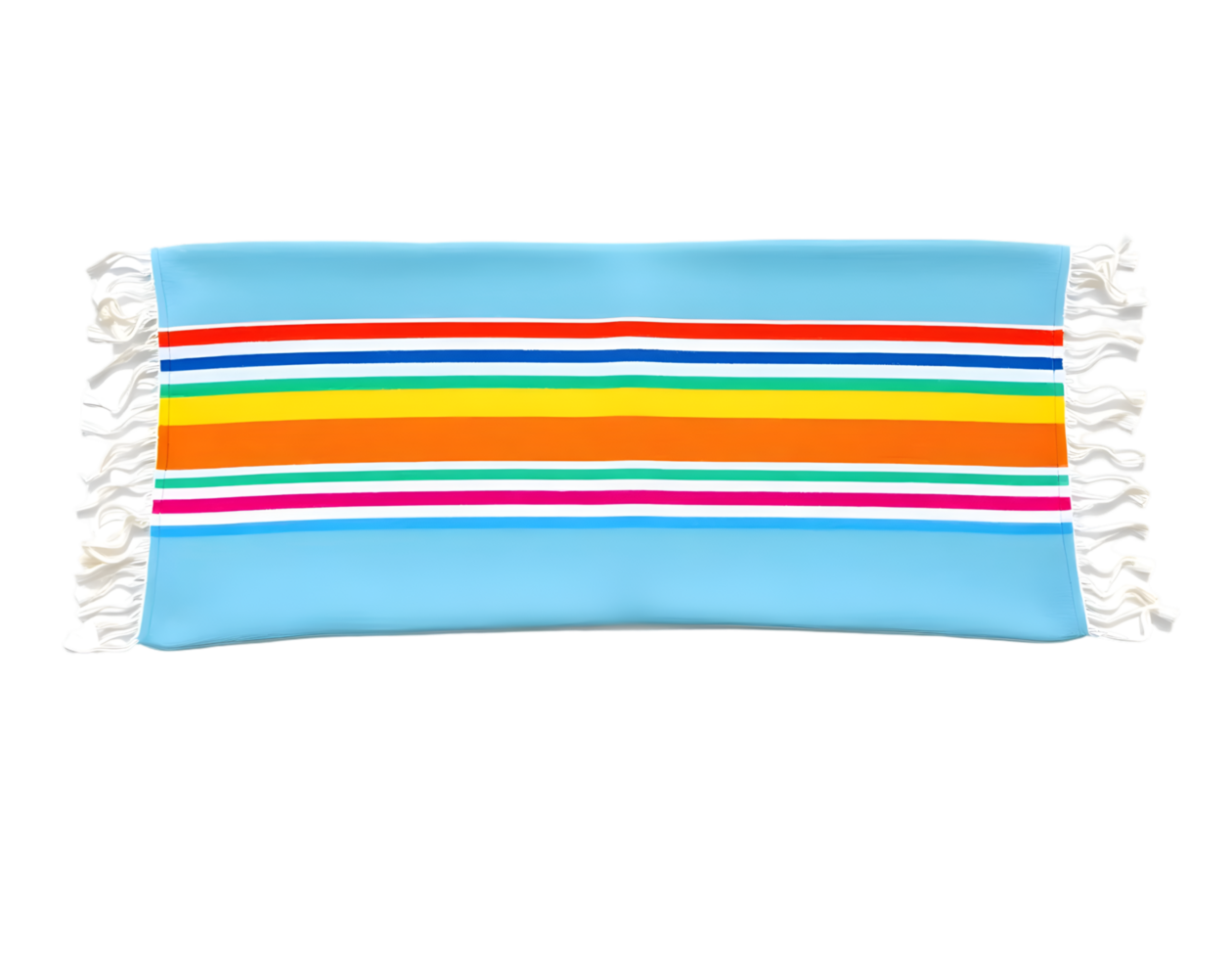 Towel with stripes on a transparent background png