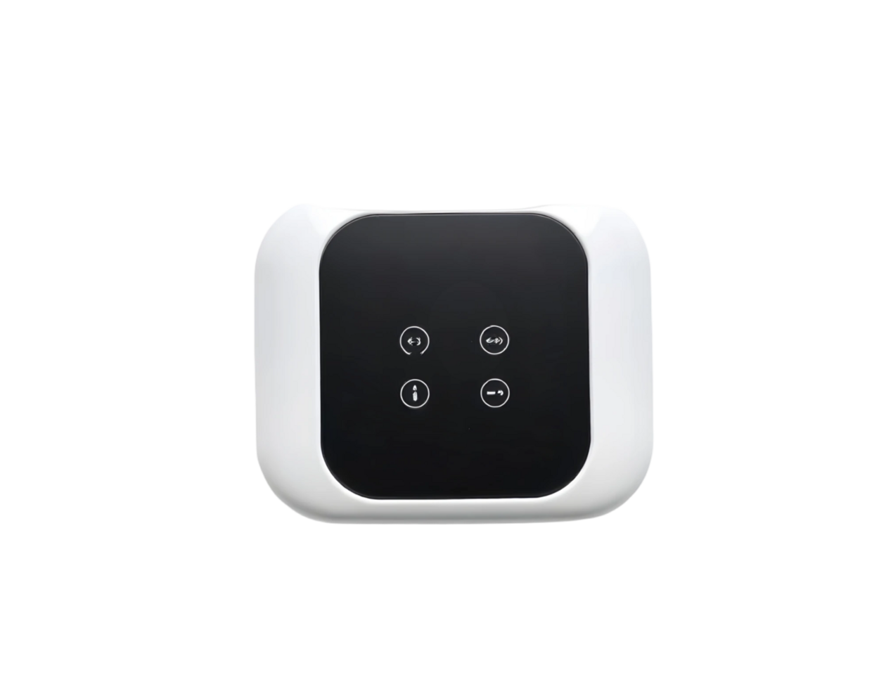 Realistic black and white electrical socket isolated on transparent background png