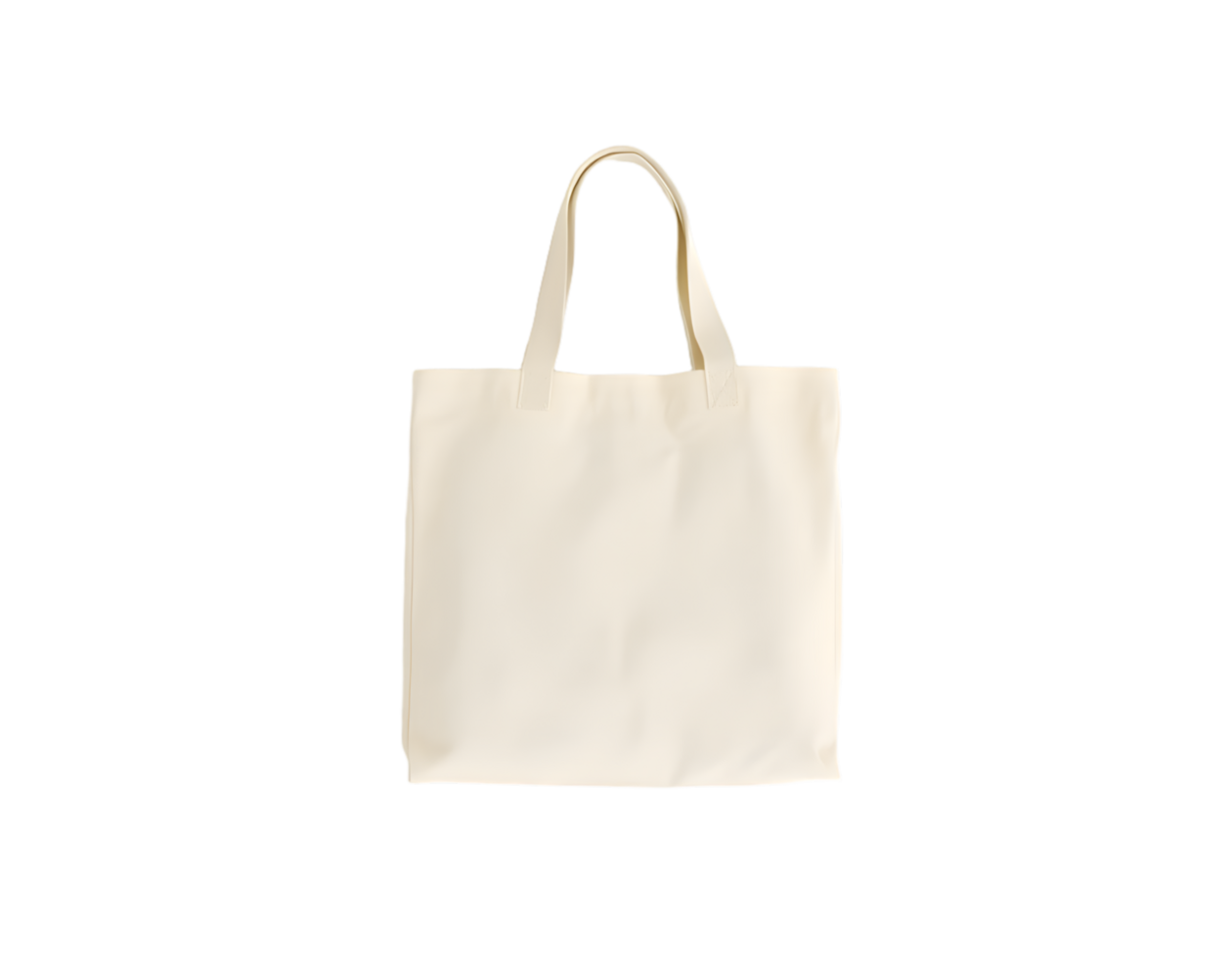 White paper bag isolated on transparent background png