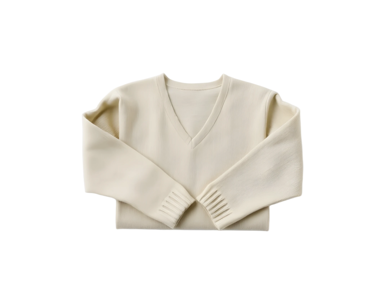 White sweater isolated on a transparent background png