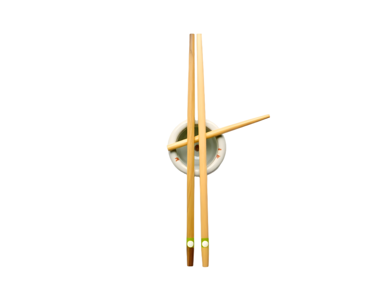 Sushi chopsticks isolated on transparent background png