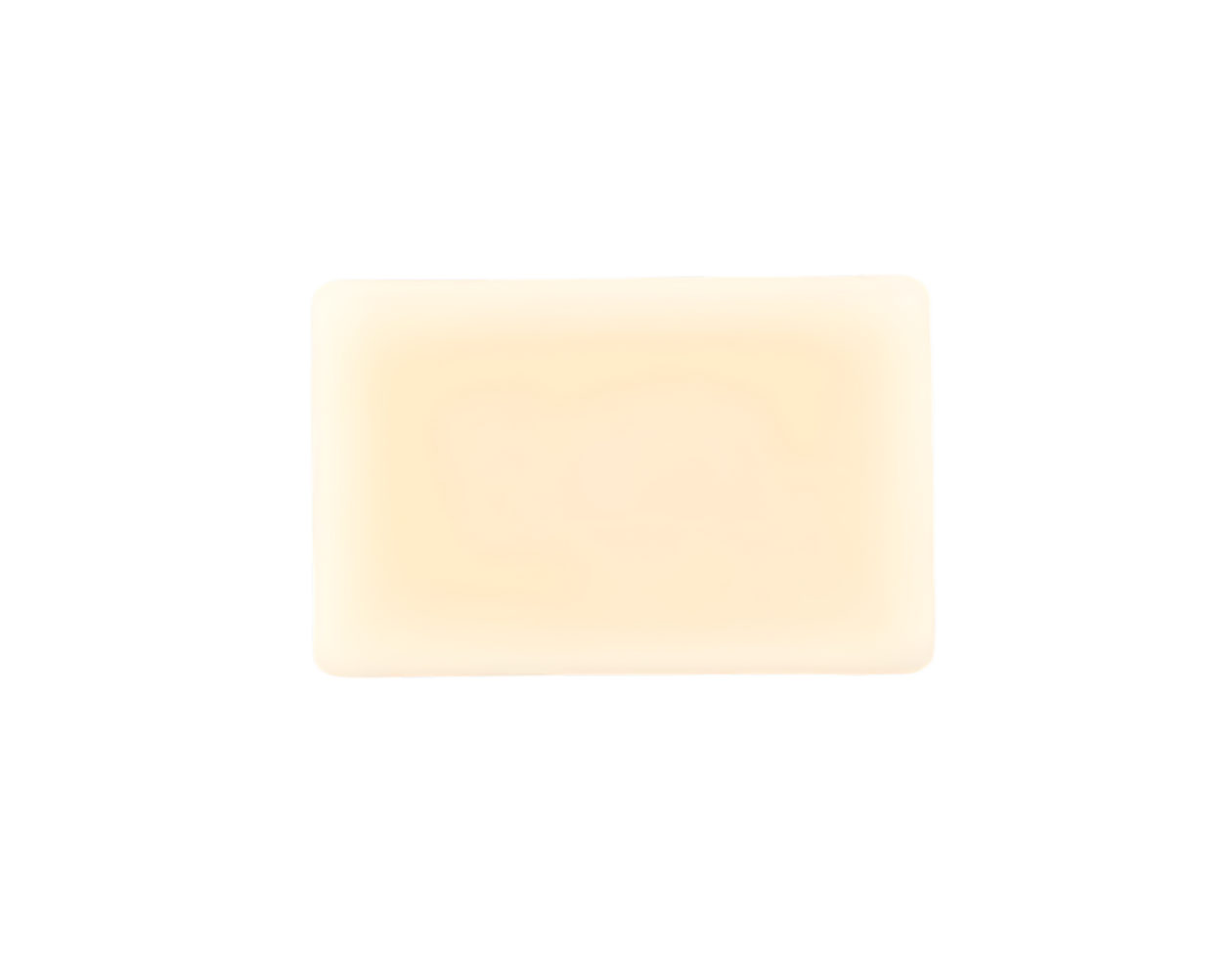 Realistic square piece of butter isolated on transparent background png