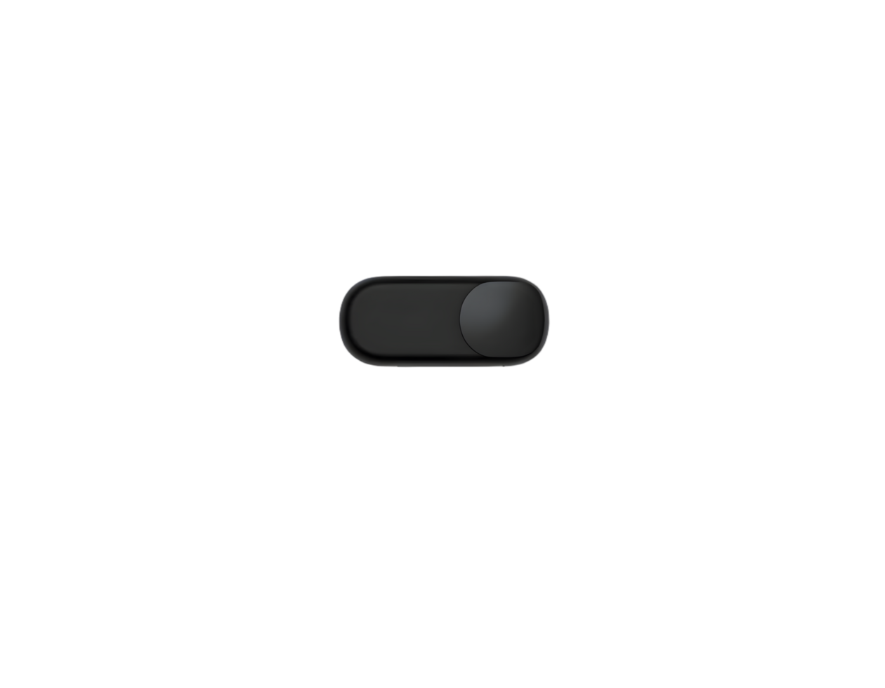 Black button on a transparent background png