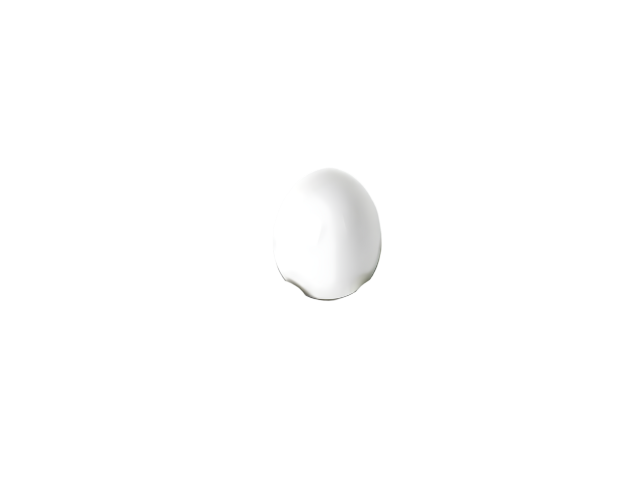 White egg isolated on transparent background png
