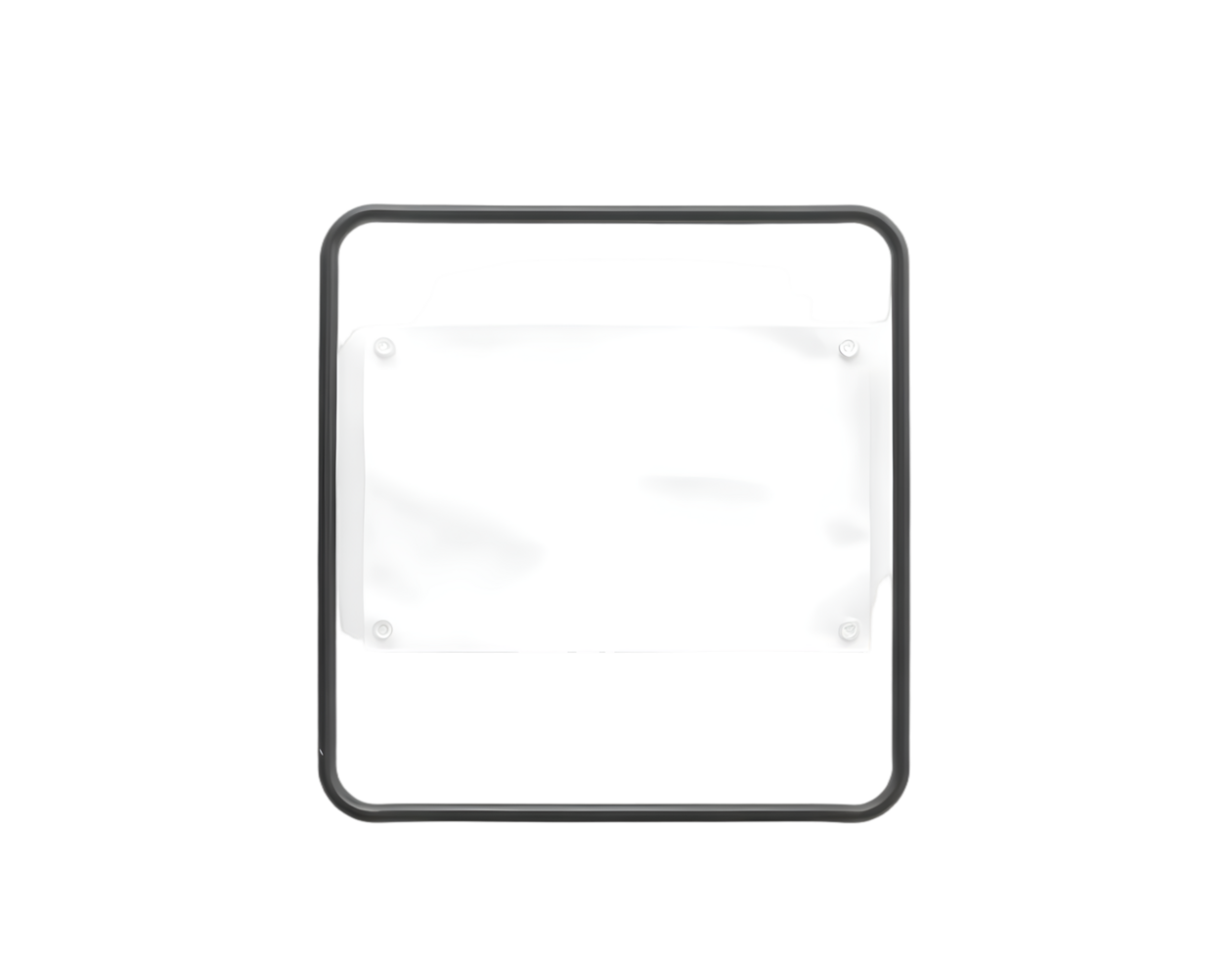 Blank paper sheet mockup isolated on transparent background png