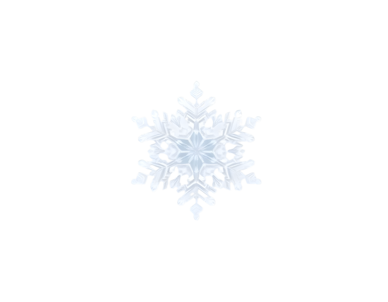 Snowflake isolated on transparent background png