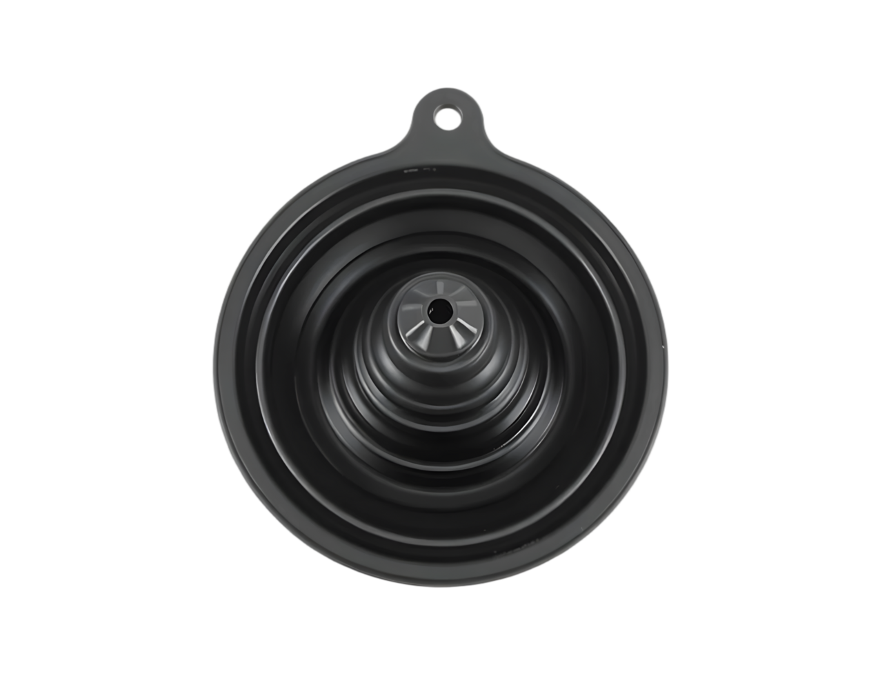 Realistic black frying pan isolated on transparent background png