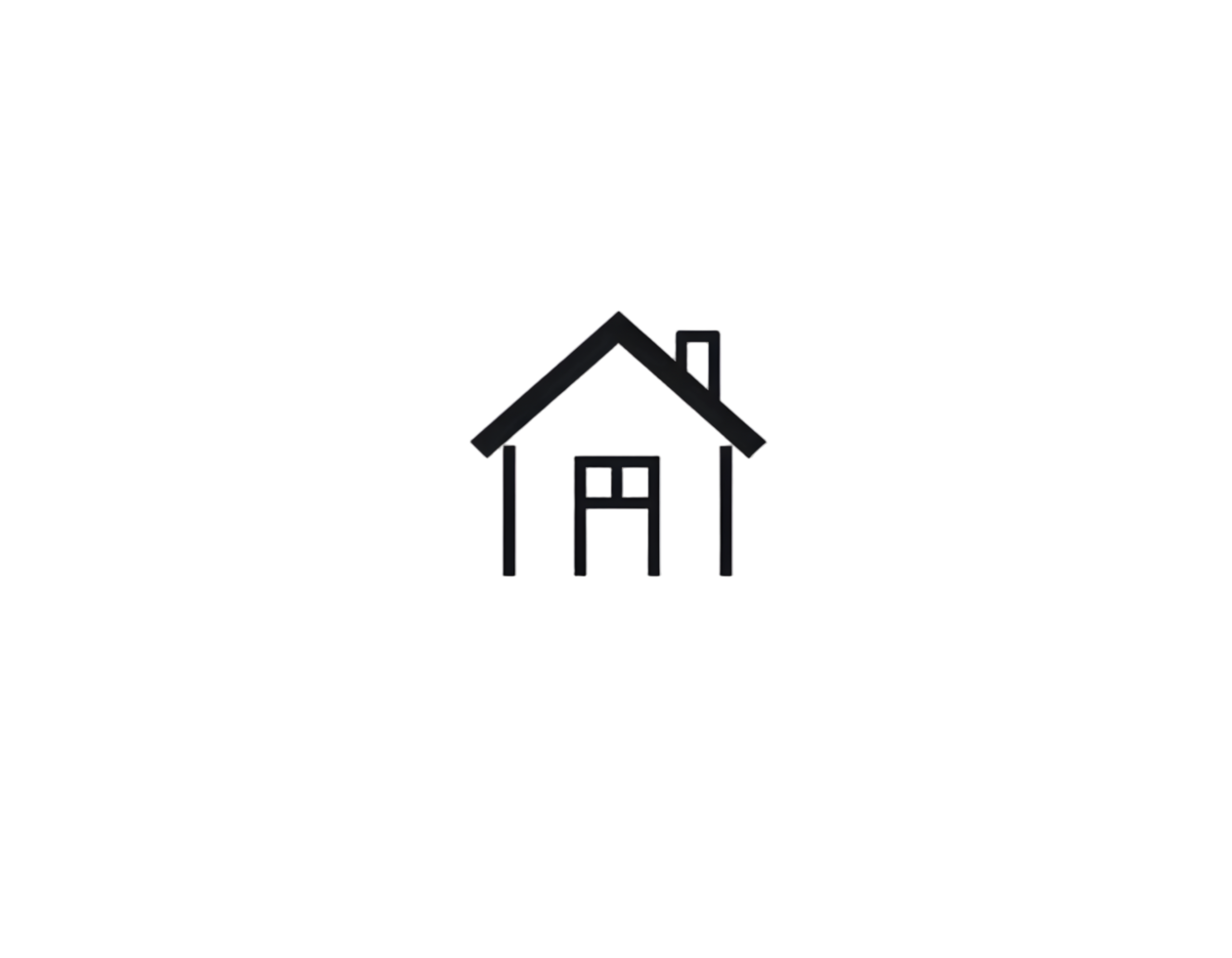 House icon in flat style png