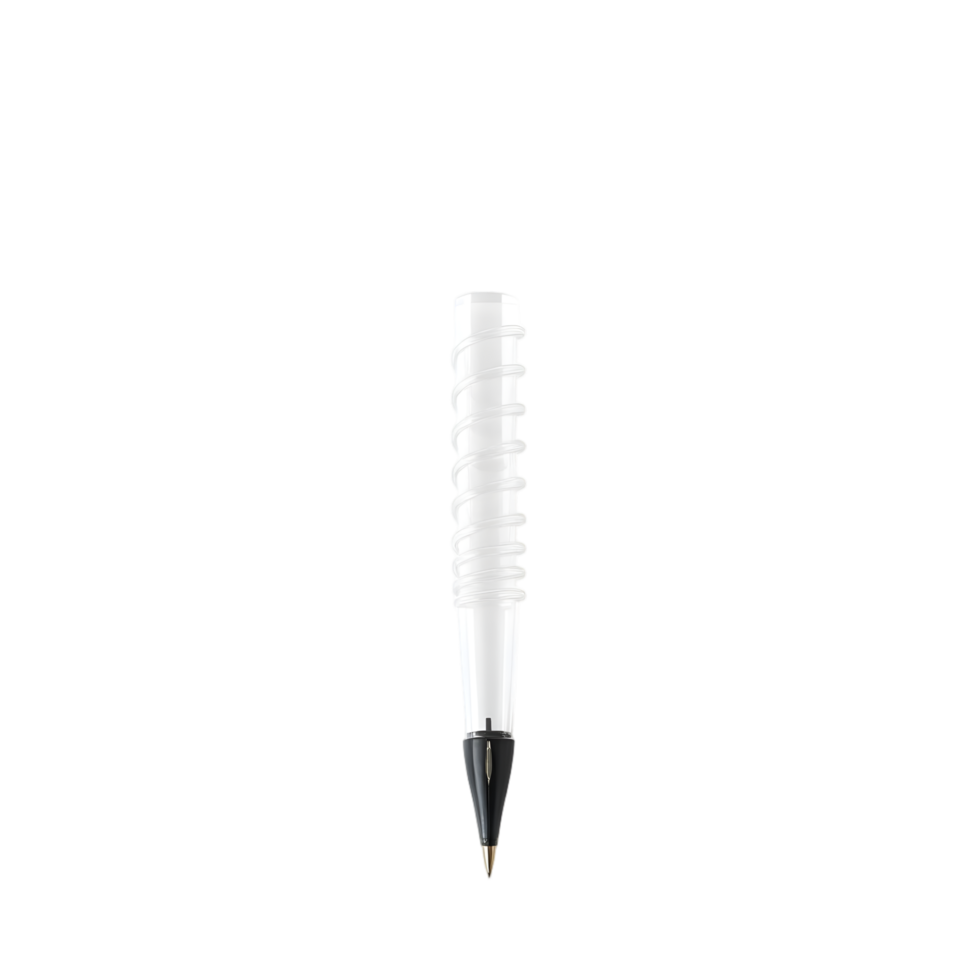 Realistic black pen isolated on a transparent background png