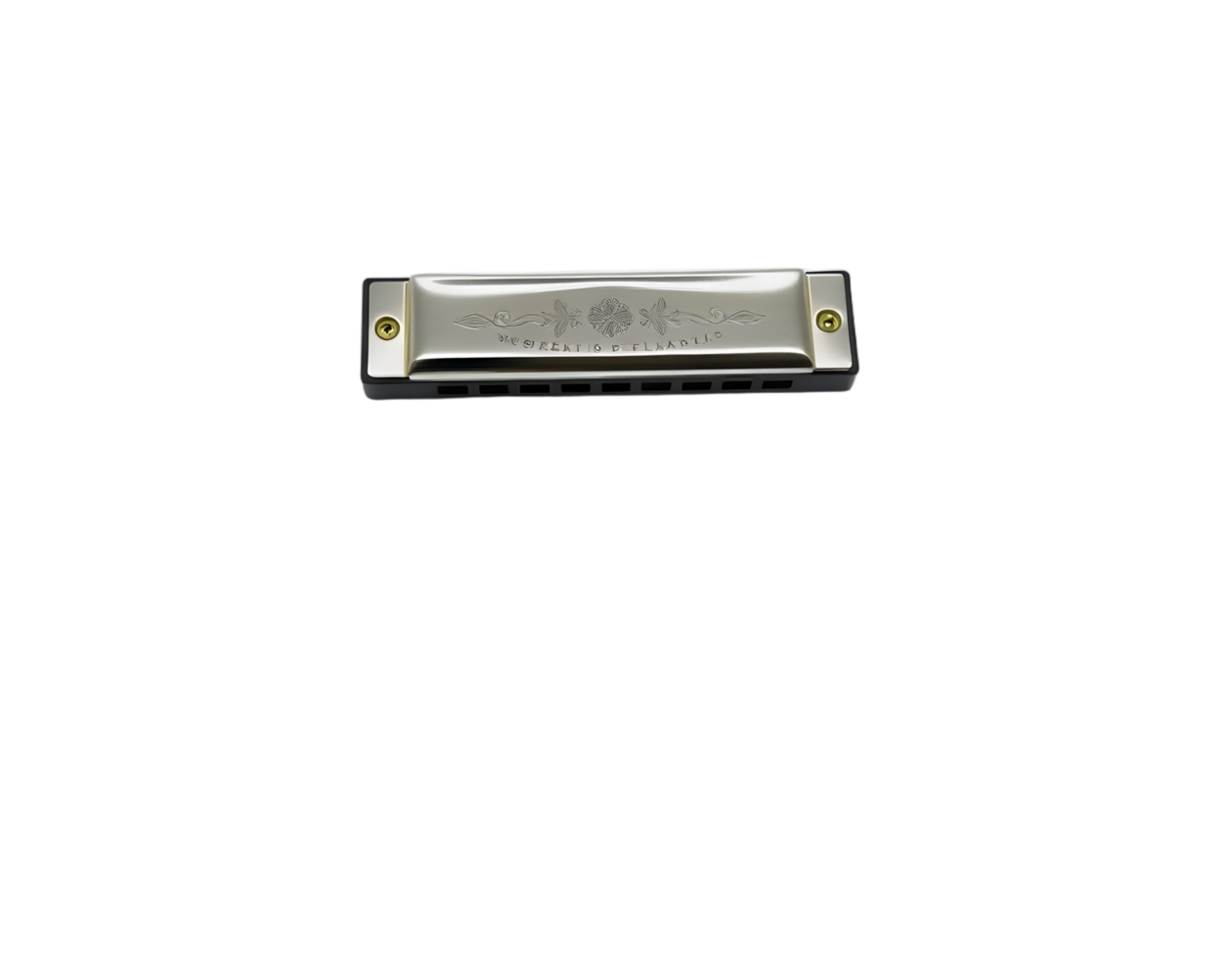 Harmonica isolated on transparent background png