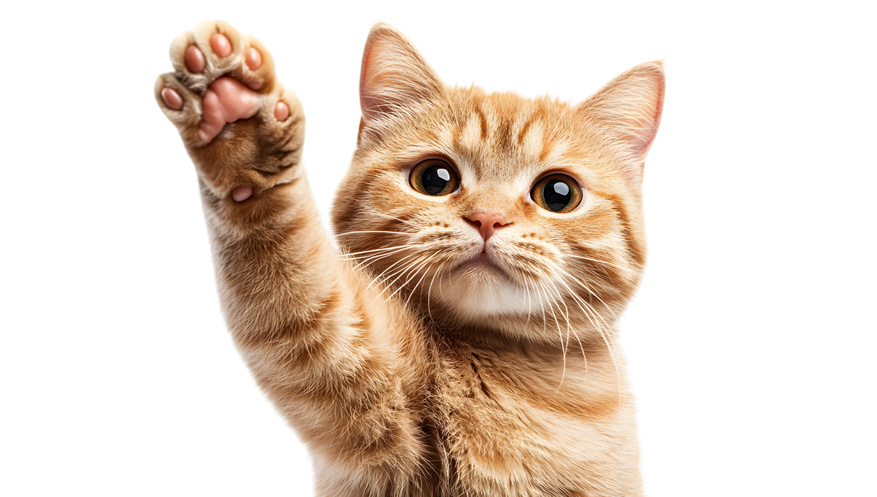 A cat is reaching up to get something png